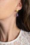 Amethyst Drop Earrings 925° - ELINART
