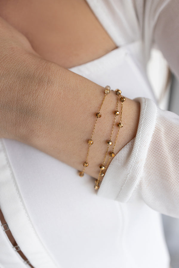 βραχιολι-ροζαριο-χρυσο