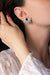 Fan Earrings Silver - ELINART