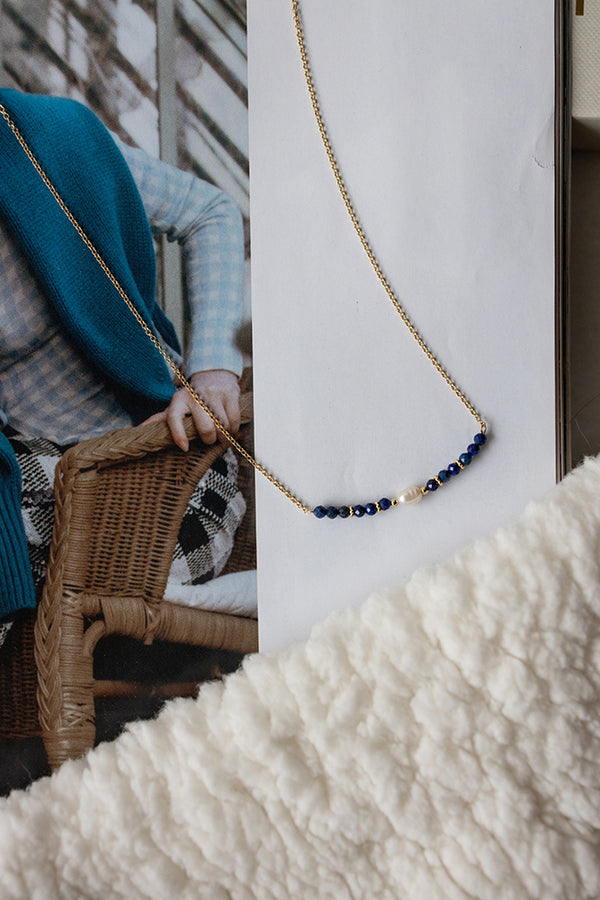 κολιε-lapis-μαργαριταρι