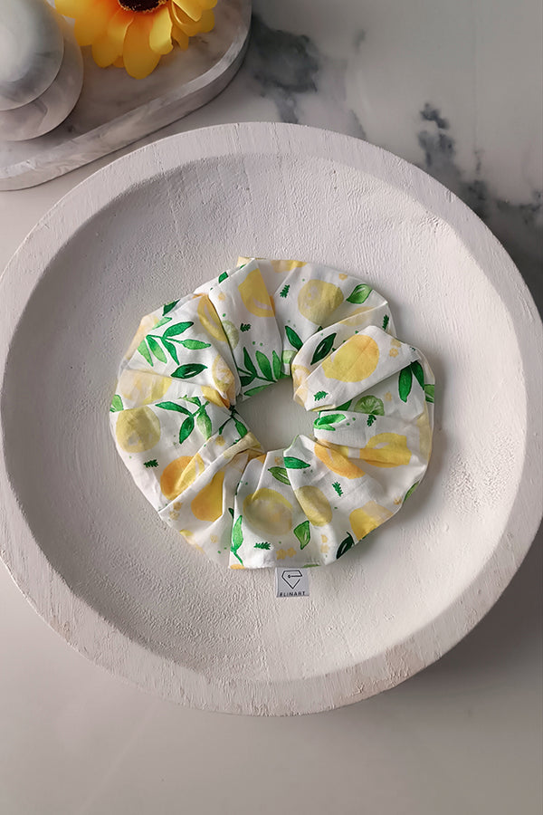 Χειροποίητο Scrunchie Lemon - ELINART