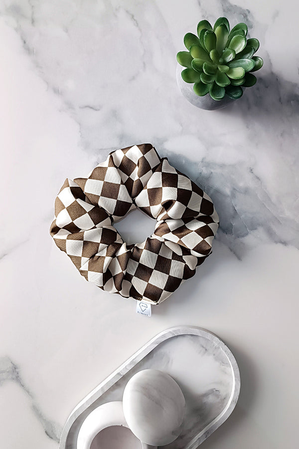 Χειροποίητο Scrunchie Chess - ELINART