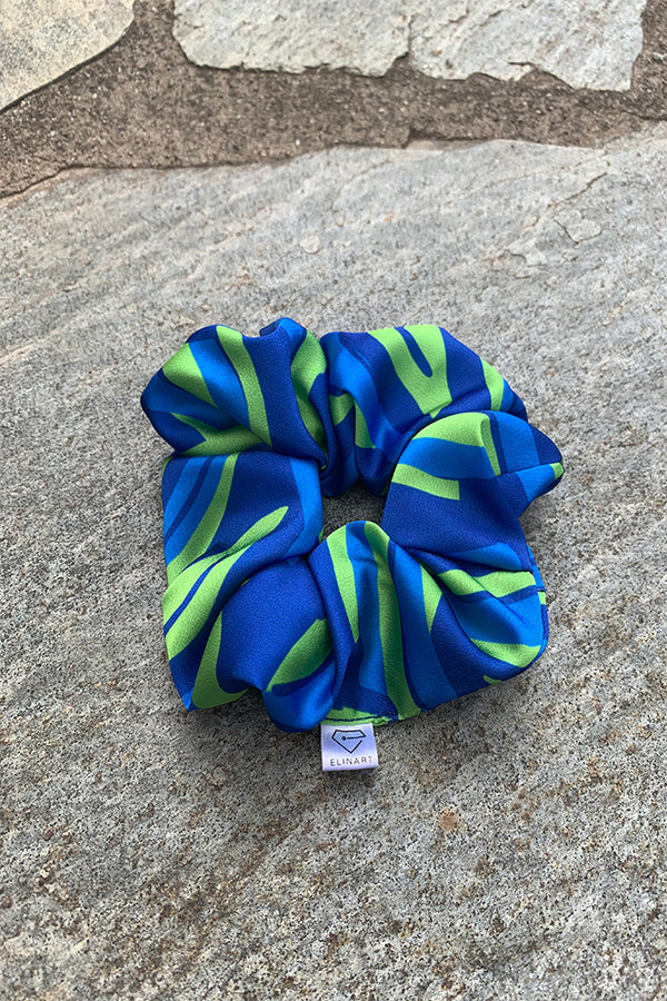 scrunchie-χειροποιητο-μπλε
