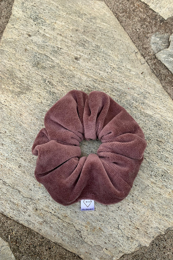 χειροποίητο-scrunchie-μπορντώ