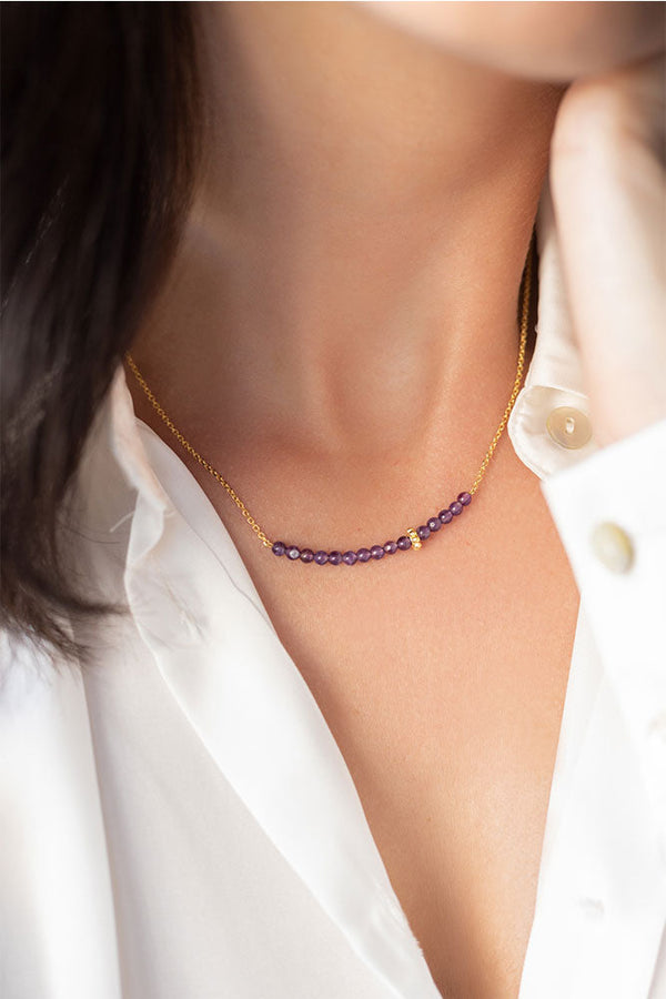 Amethyst Necklace 925° - Elinart