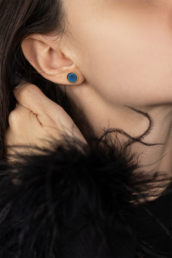 Arya Round Earrings Small - Elinart