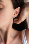 Bee Earrings Silver - Elinart