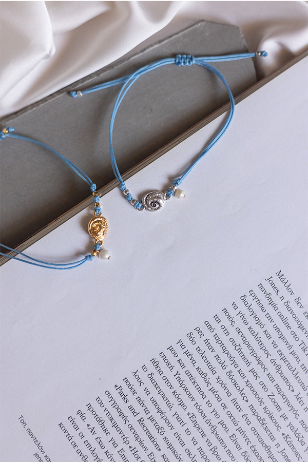 βραχιολι-γαλαζιο-κοχυλι