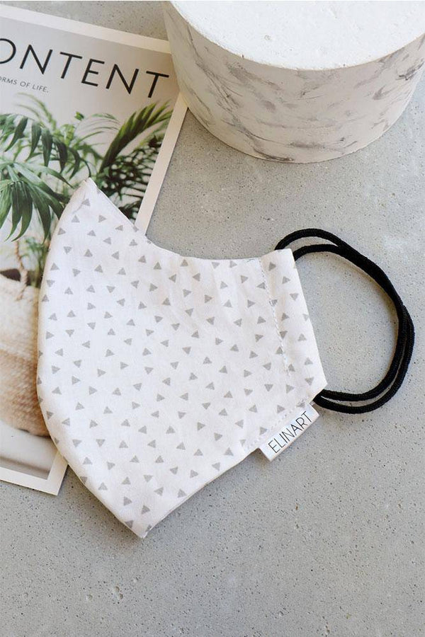 Χειροποίητη Μάσκα Τριγωνάκια - Elinart