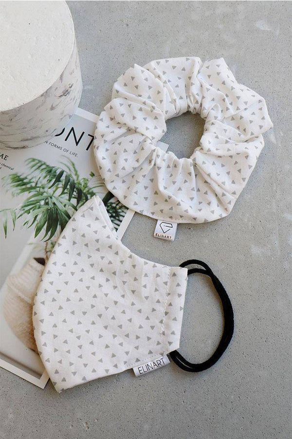 Χειροποίητη Μάσκα Τριγωνάκια - Elinart