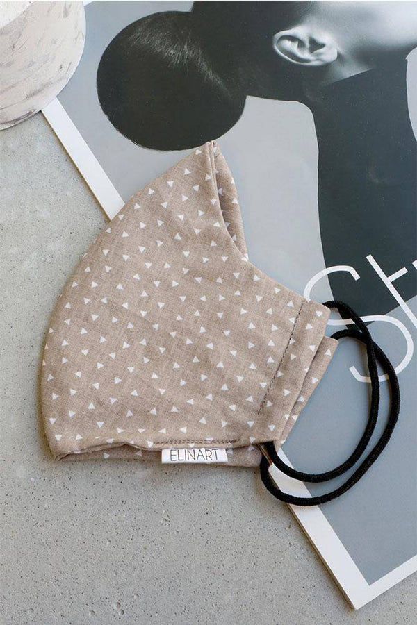 Χειροποίητη Μάσκα Τριγωνάκια - Elinart