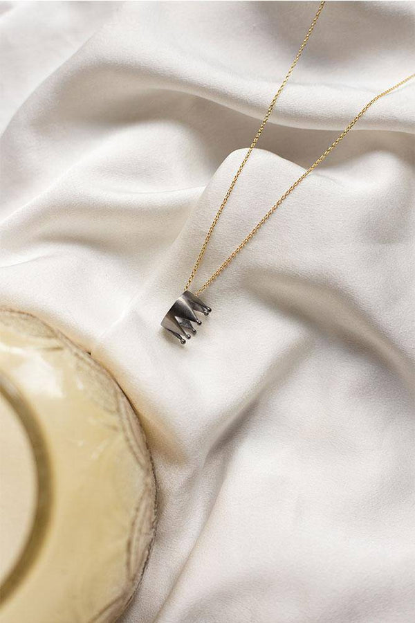 Black Crown Necklace 925° - Elinart