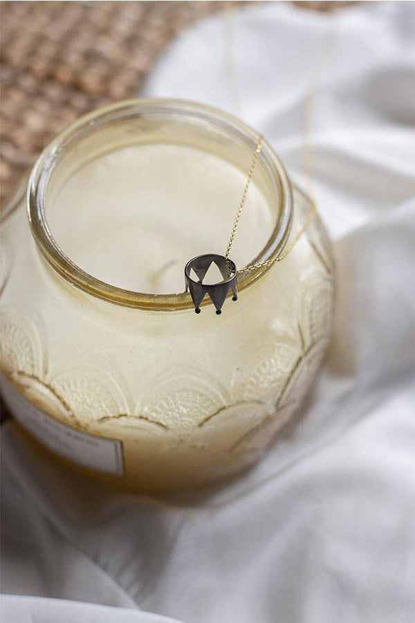 Black Crown Necklace 925° - Elinart