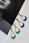 Blue Vitraux Earrings - Elinart