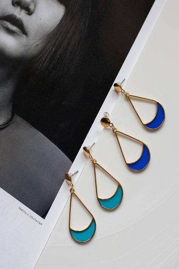Blue Vitraux Earrings - Elinart
