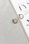 Circle Ear Jackets Aqua - Elinart