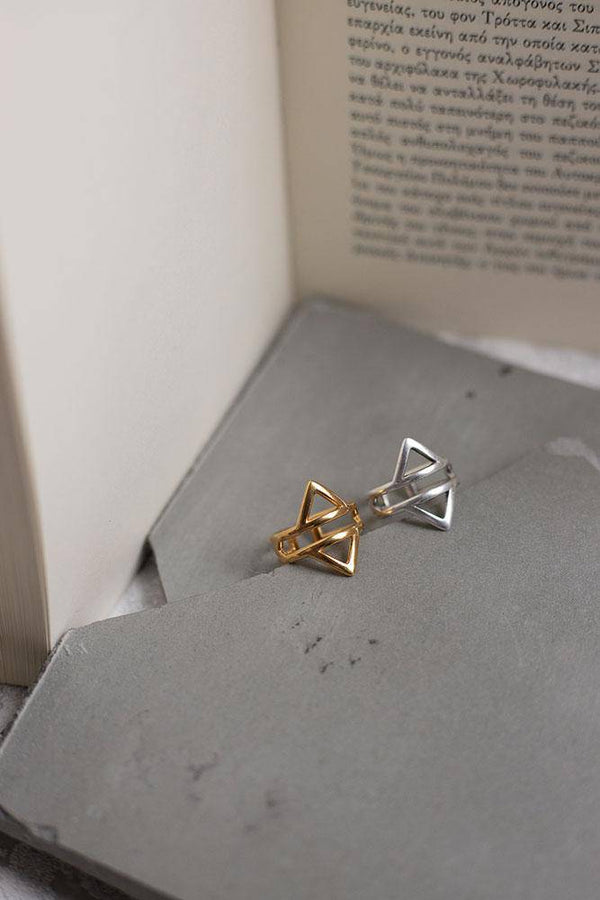 Double Triangle Ring - Elinart