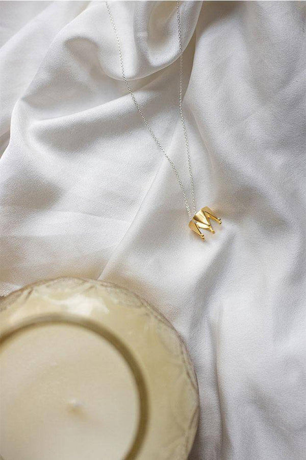 Gold Crown Necklace 925° - Elinart