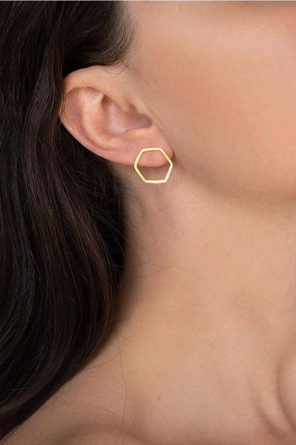 Hexagon Earrings 925° - Elinart