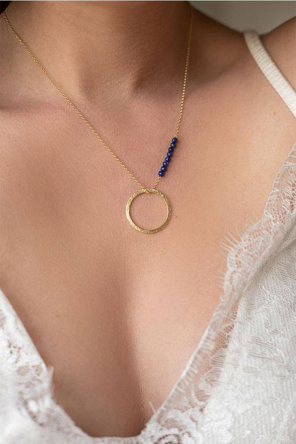 Karma Lapis Lazulis Necklace 925° - Elinart