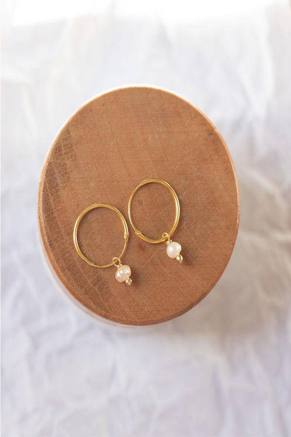 Mini Pearl Hoops 925° - Elinart
