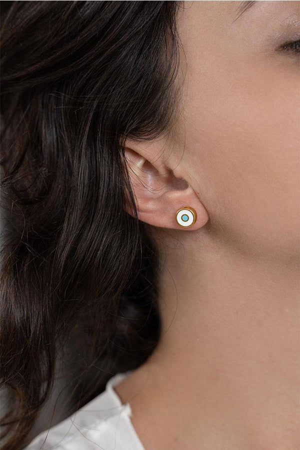 Minimal Eye Earrings - Elinart