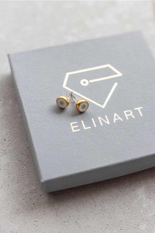 Minimal Eye Earrings - Elinart