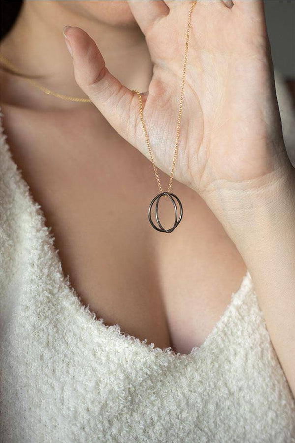 Miriam Black Necklace 925° - Elinart