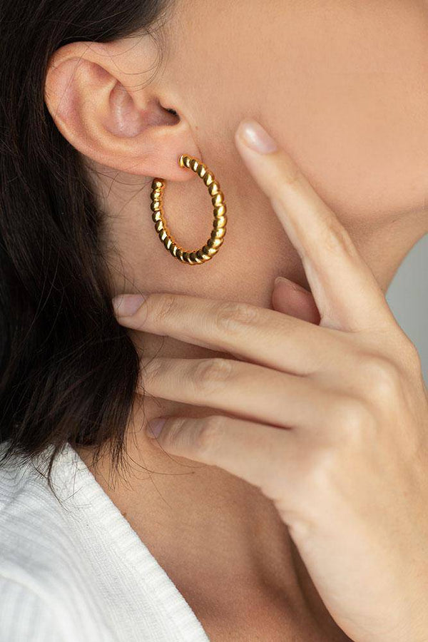 Natalia Curly Hoops - Elinart