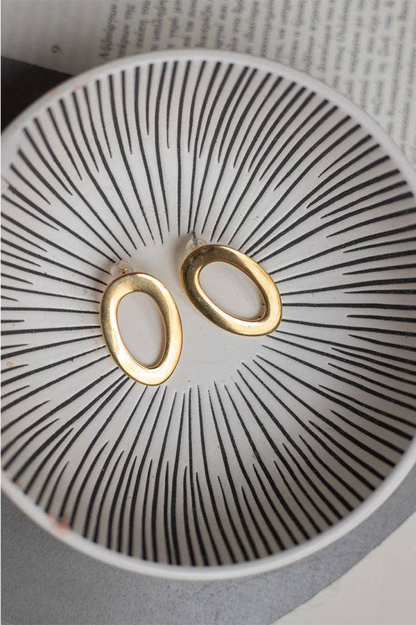 Oval Hoops Earrings - Elinart