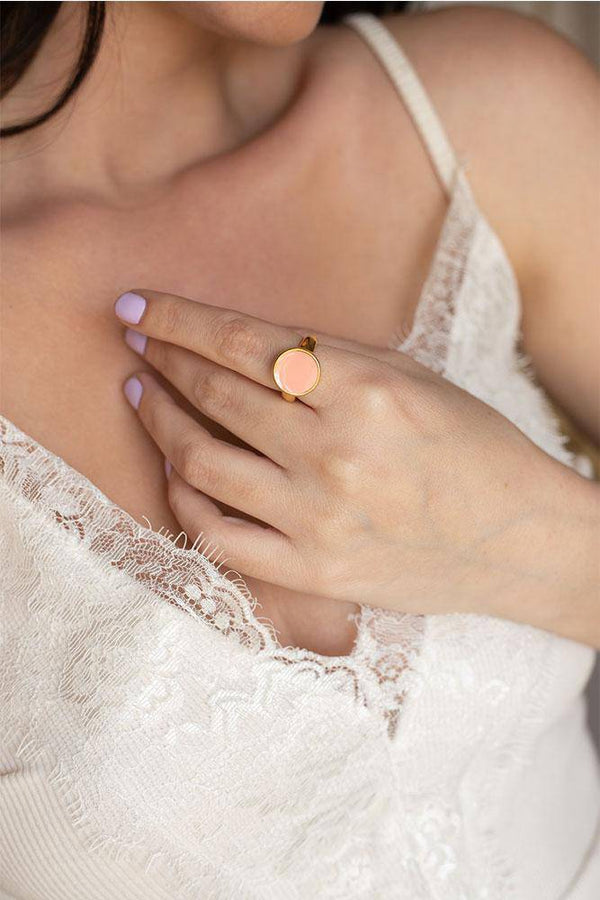 Pastel Round Ring - Elinart