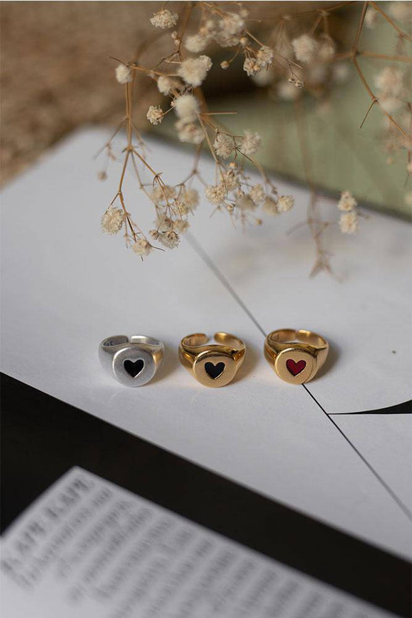 Red Heart Ring - Elinart