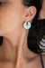 Round Earrings Aqua - Elinart