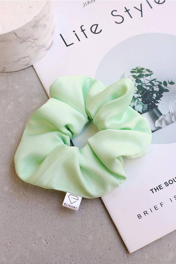 Χειροποίητο Scrunchie Μέντα - Elinart