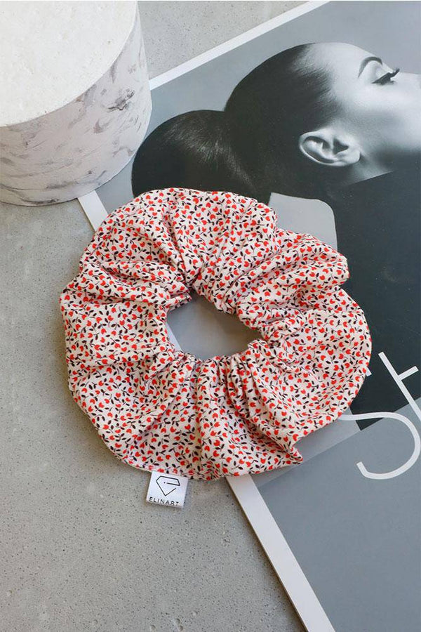 Χειροποίητο Scrunchie Τουλίπες - Elinart