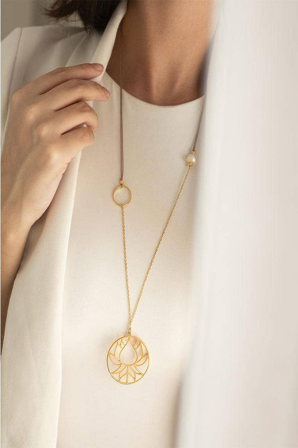 The Lotus Necklace - Elinart