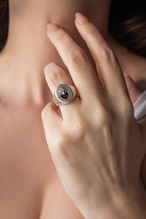 δαχτυλιδι-καρδια-επαργυρο