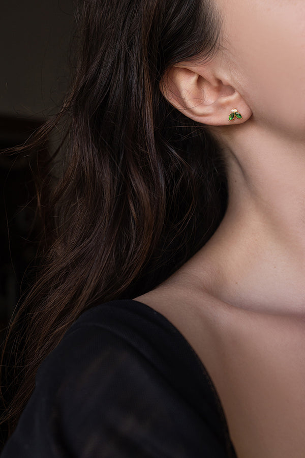 σκουλαρικια-πρασινο-κρυσταλλο