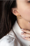 hammered-circle-earrings