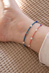 Miyuki Blue Anklet - Elinart