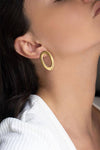 Oval Hoops Earrings - Elinart